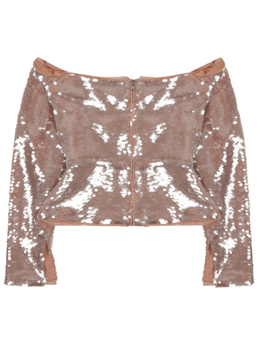 Sequined Sleeveless Top