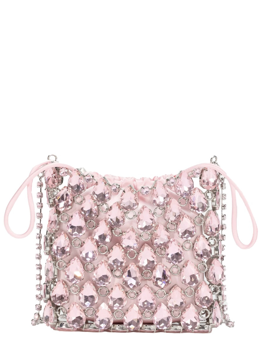 Mini Bag Metallic Knit Pink