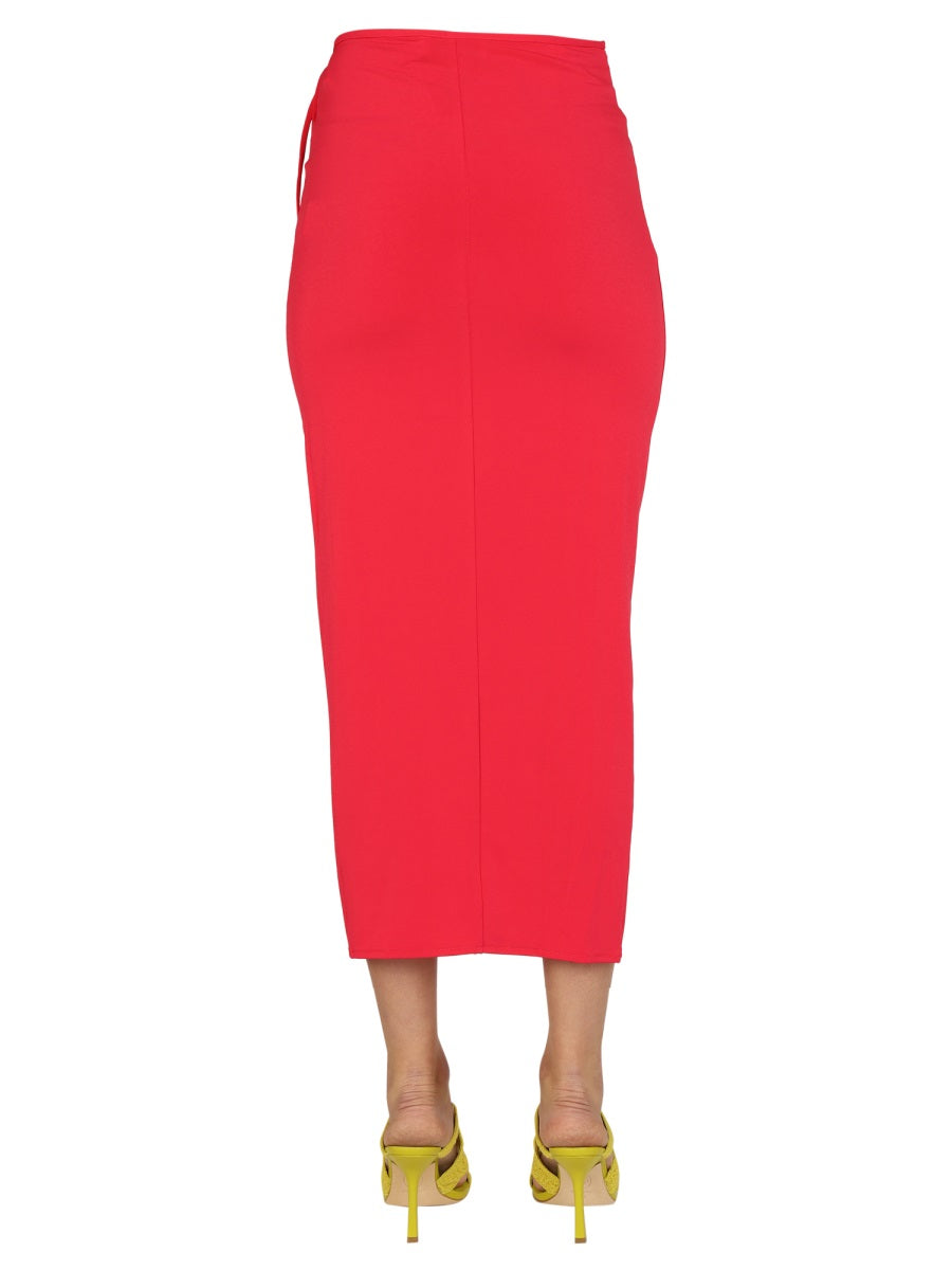 Fuchsia Jersey Skirt