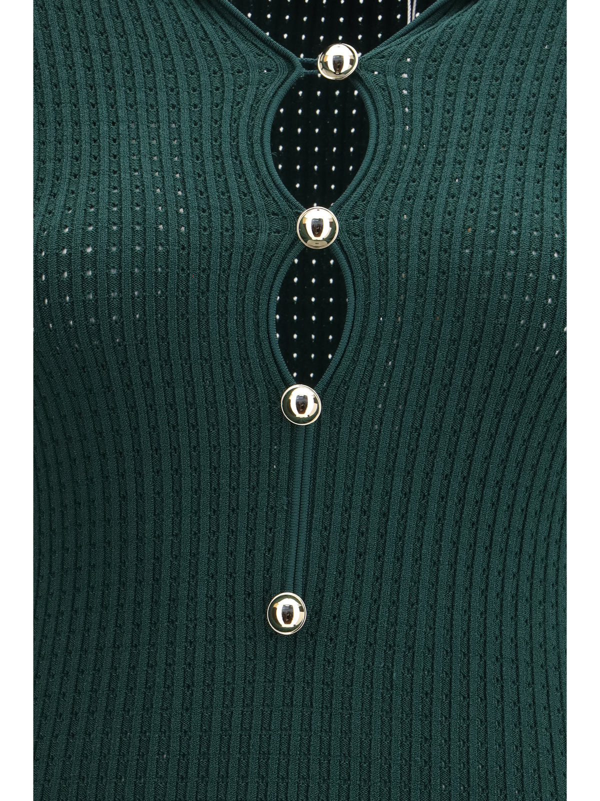 Knit Midi Dress Green