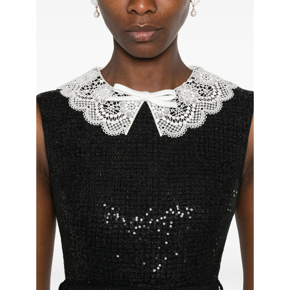 Dress in Black Bouclé