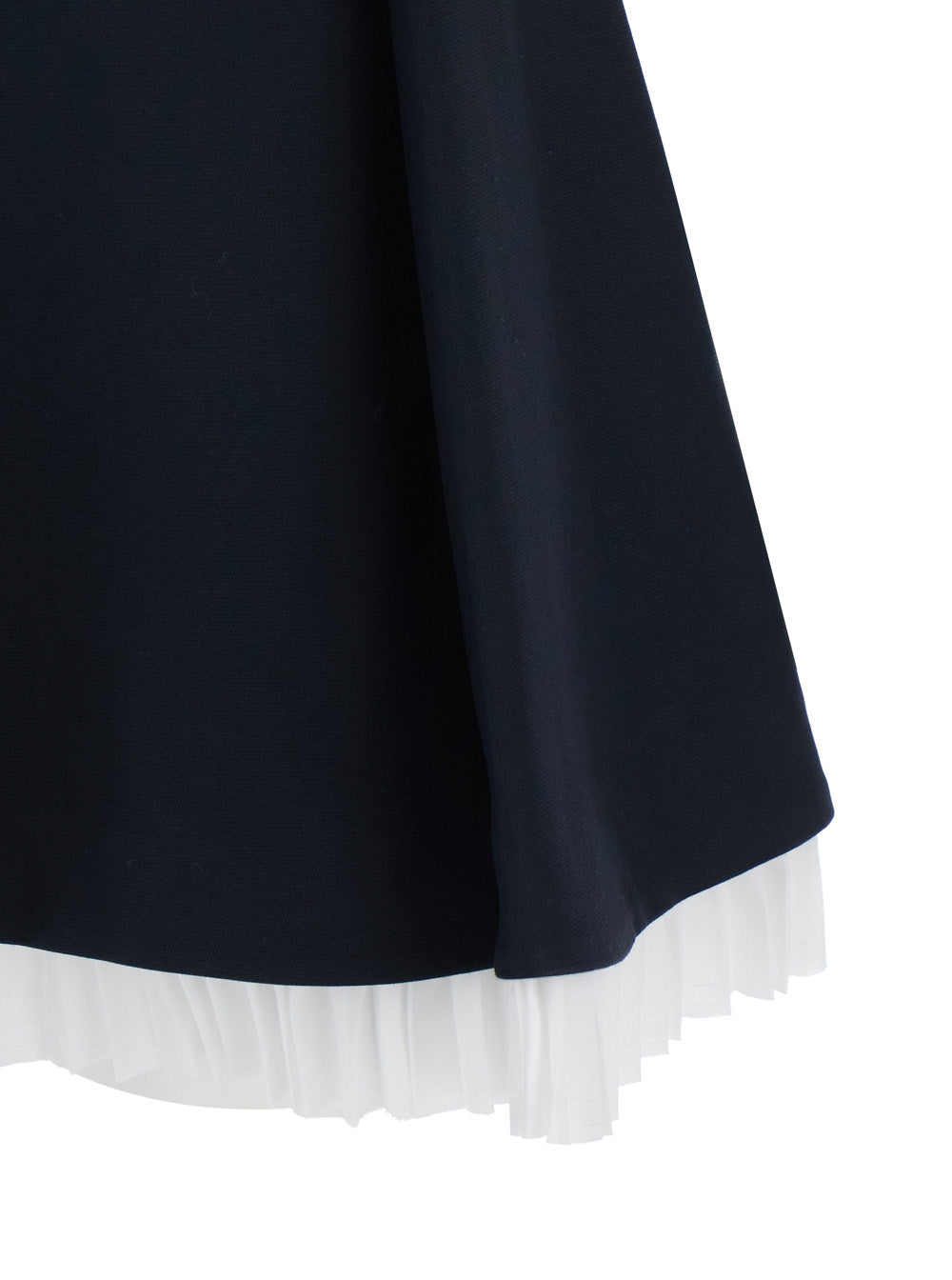 Black Off-Shoulder Mini Dress With Contrasting Hem
