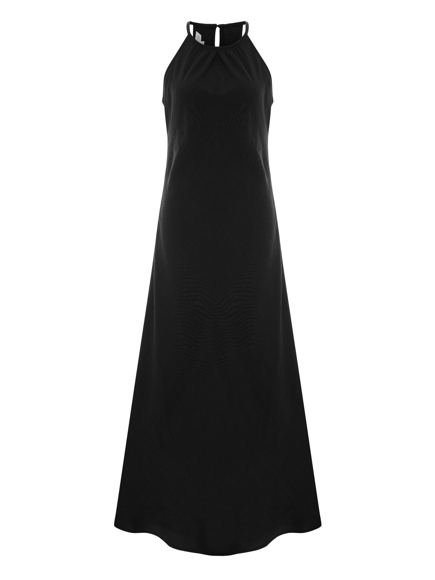 Nora Halter Maxi Dress - Black