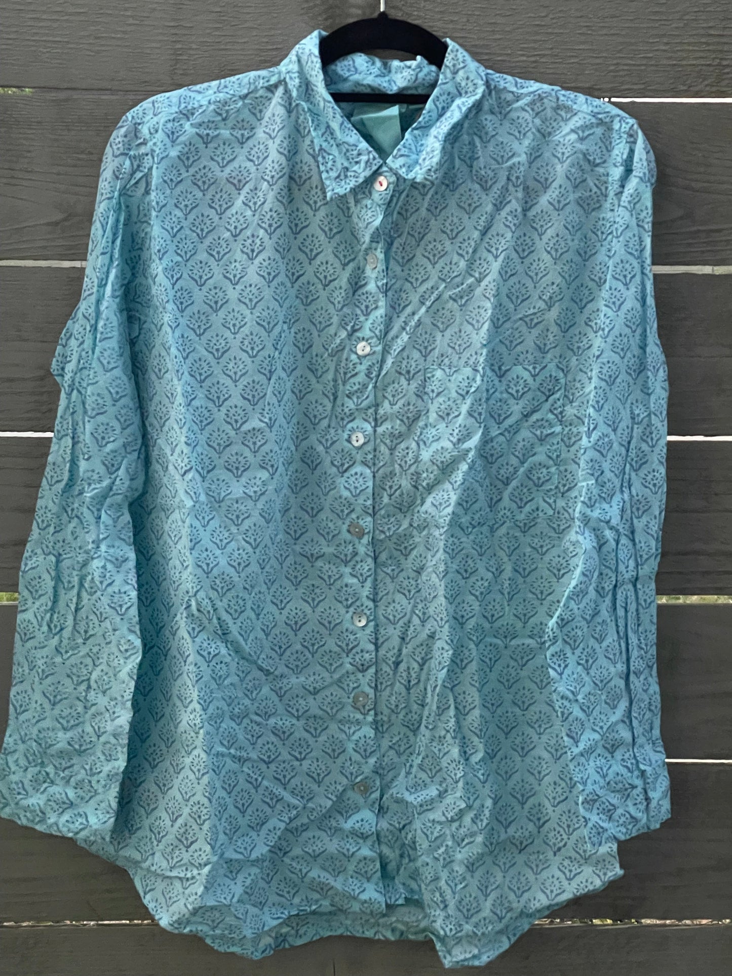 Good Boyfriend Shirt - Sunflower Overdye Robin's Egg Blue