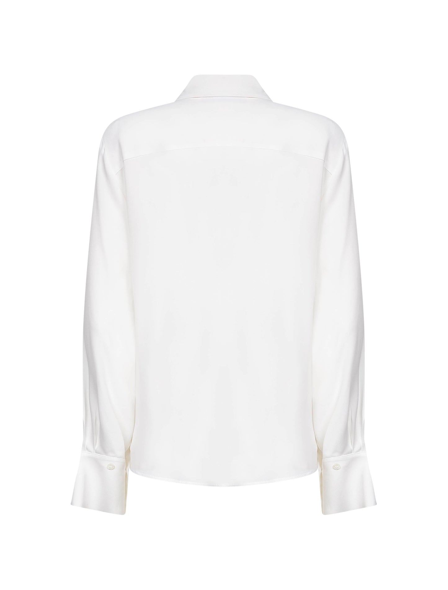 White Silk Blend Creta Shirt
