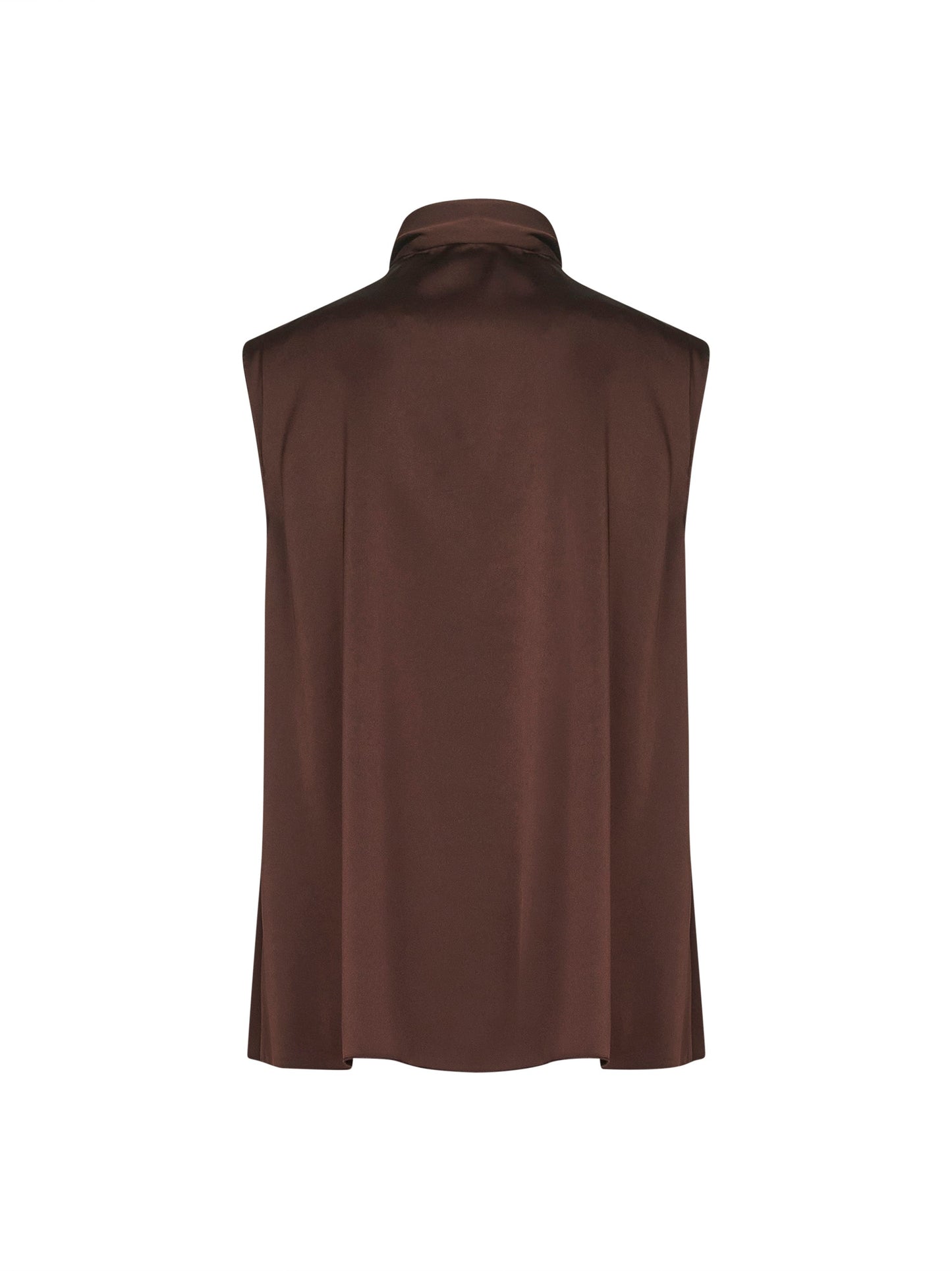 Coffee Satin Topina Top
