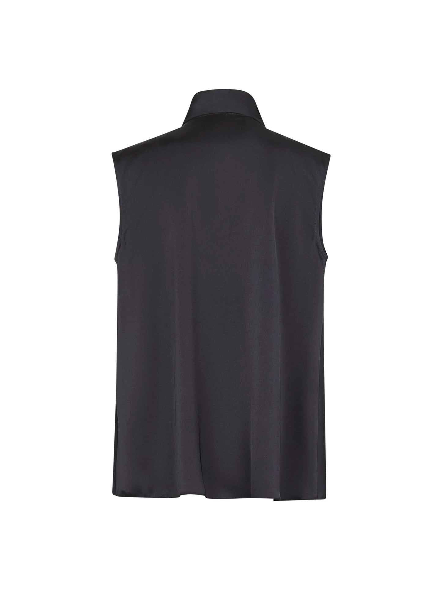 Midnight Blue Satin Top