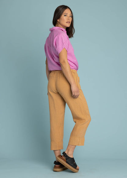 Marina Pant - Linen Baked Clay