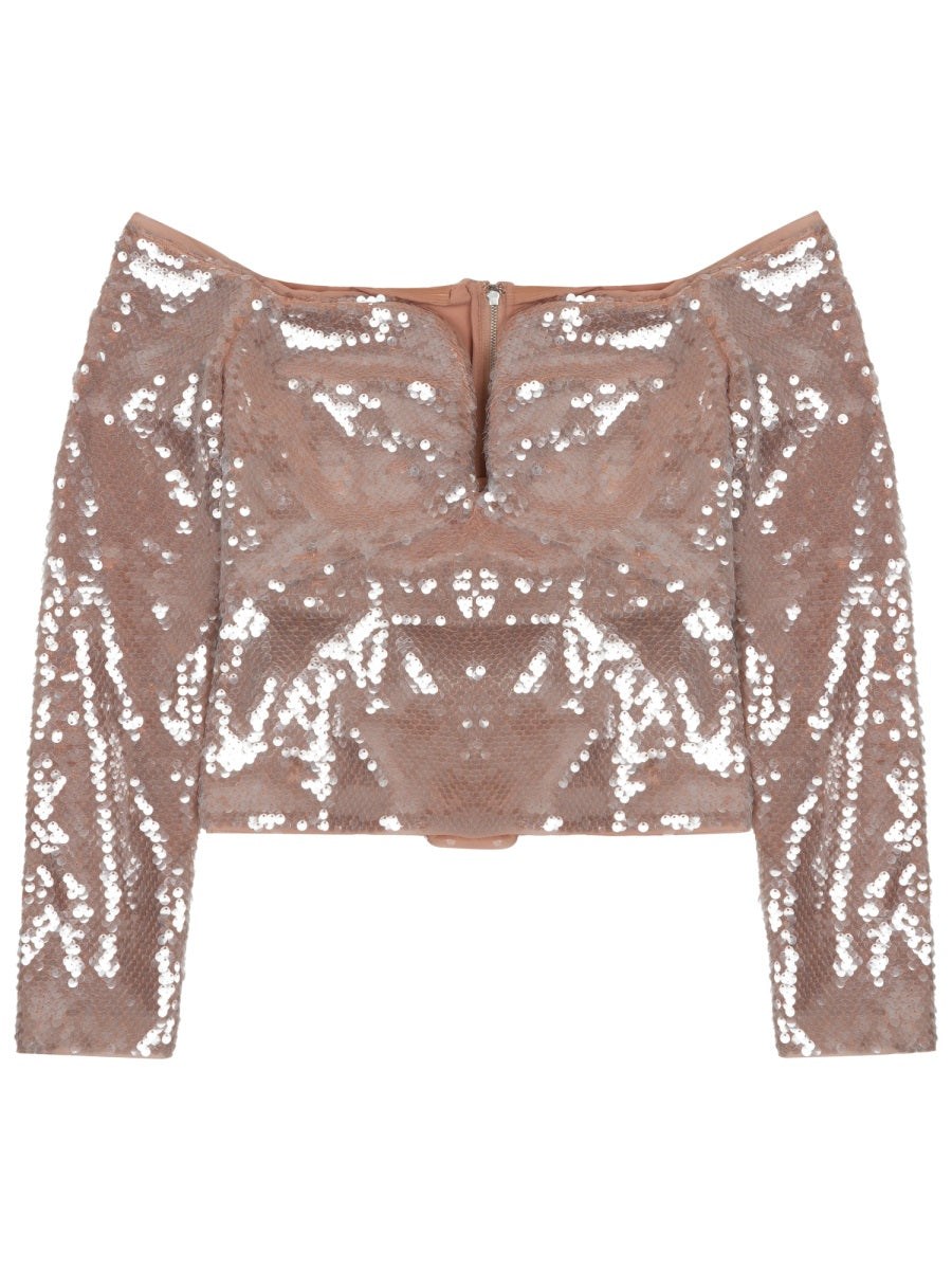 Sequined Sleeveless Top