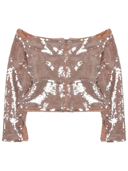 Sequined Sleeveless Top
