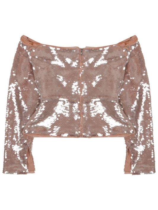 Sequined Sleeveless Top