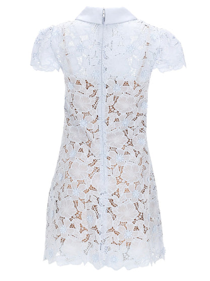 Dress Lace Mini Azure