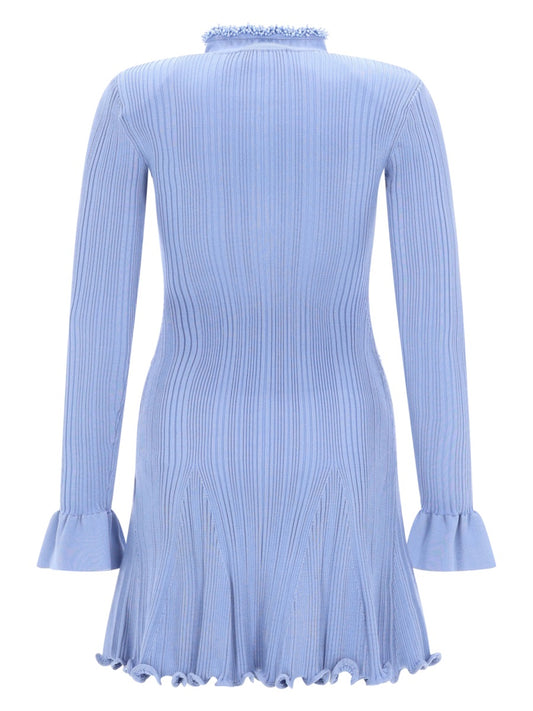 Mini Beaded Dress Blue