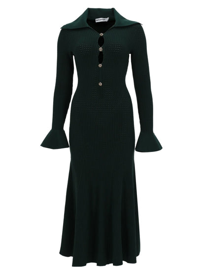 Midi Dress With Cut-Out Green