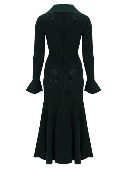 Midi Dress With Cut-Out Green