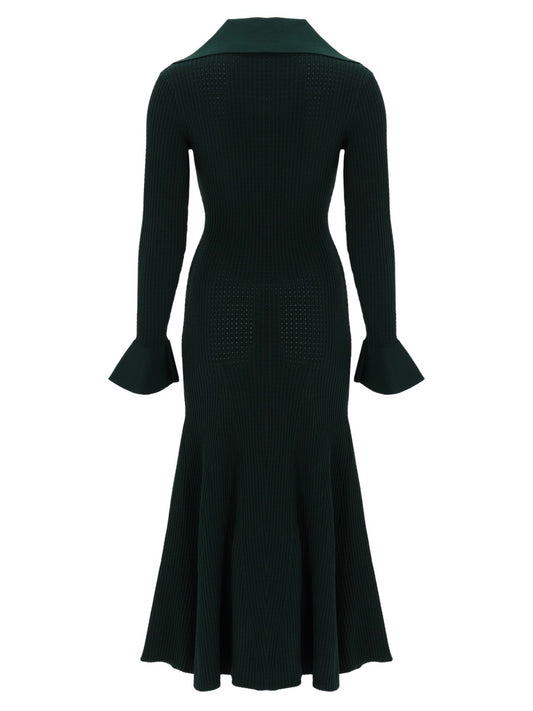 Midi Dress With Cut-Out Green