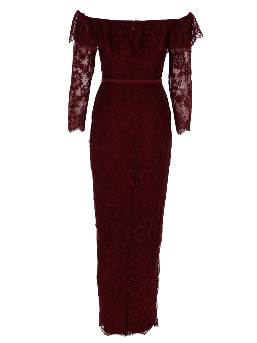 Dress in Bordeaux Lace