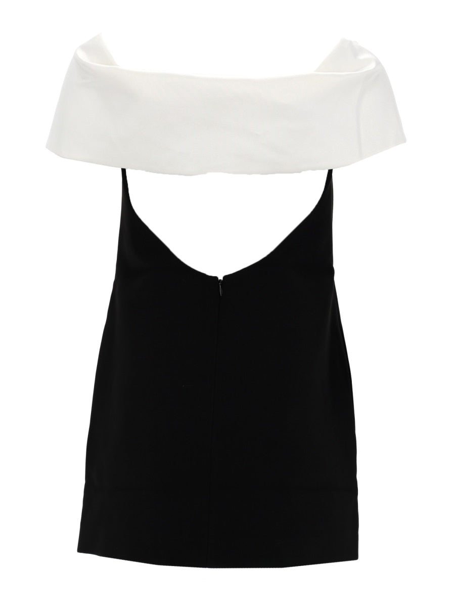 Mini Dress With Flower Detail Black