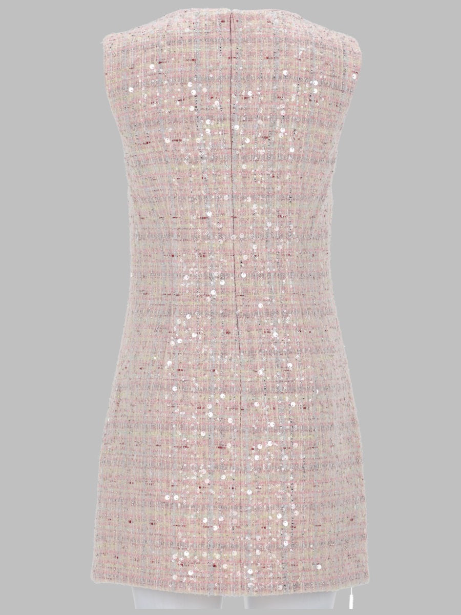 Mini Dress With Bow Pink