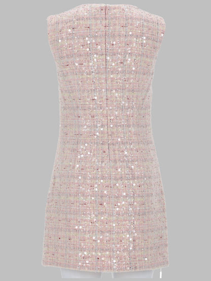 Mini Dress With Bow Pink