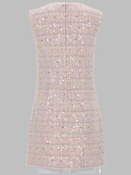 Mini Dress With Bow Pink