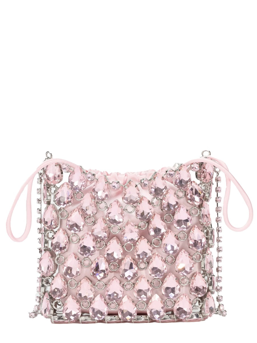 Mini Bag Metallic Knit Pink