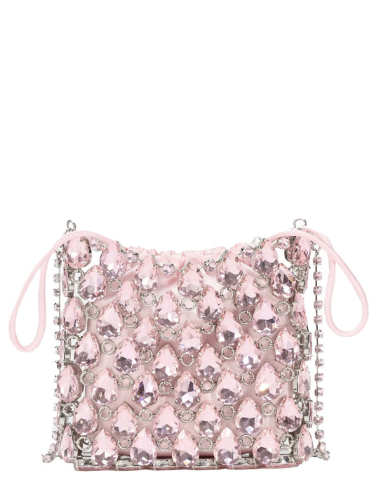 Mini Bag Metallic Knit Pink