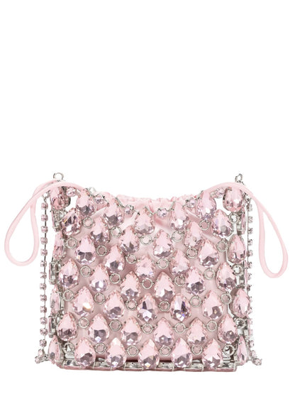 Mini Bag Metallic Knit Pink