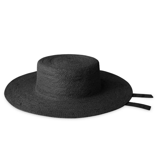 The Loli Jute Hat in Black
