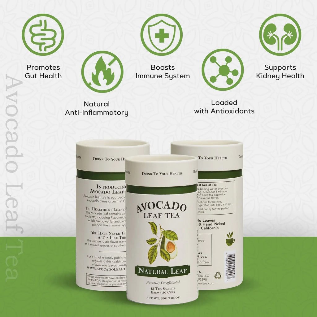 2 Pack Avocado Leaf Tea Natural by Avocado Tea Co. Avocado Tea Co.