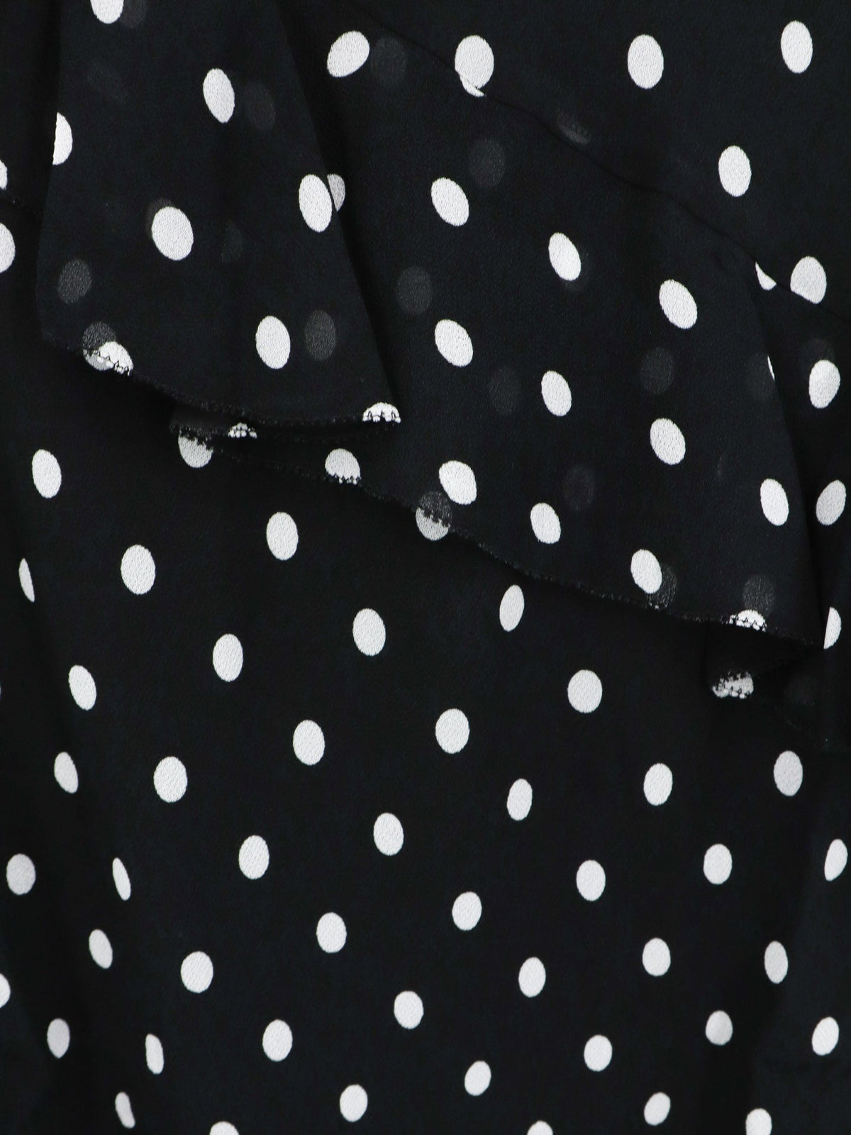 Dress Polka-Dot Viscose Black