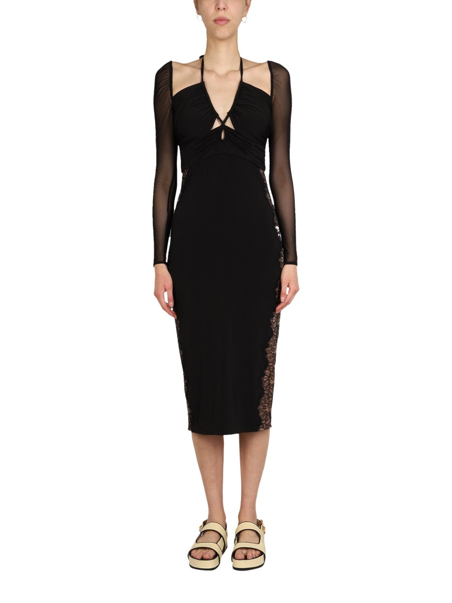 Elegant Black Lace Dress