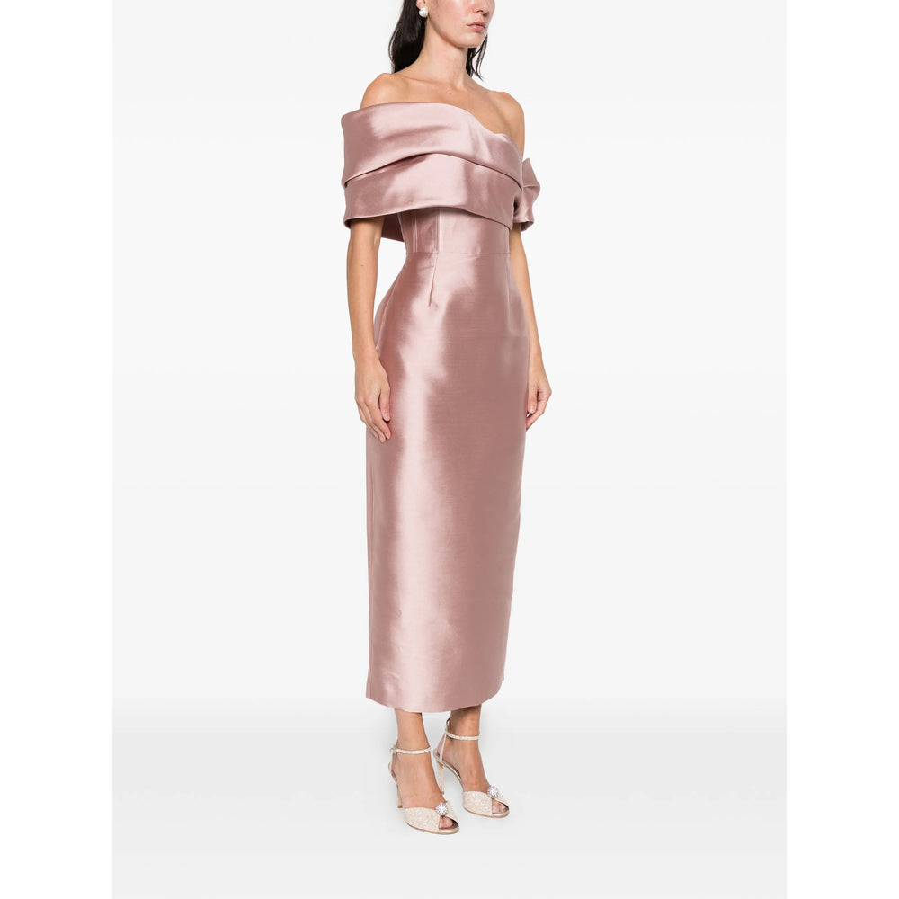 Off-Shoulder Bow Detail Dress