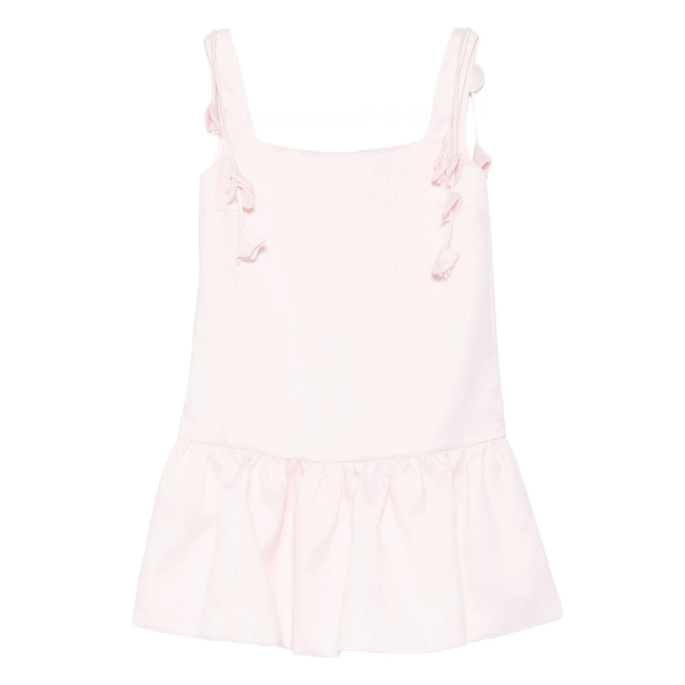 Square Neck Dress With Rear Zip