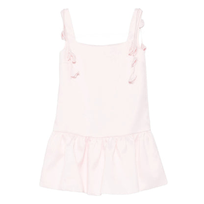 Square Neck Dress With Rear Zip