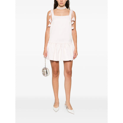 Square Neck Dress With Rear Zip