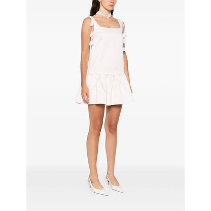 Square Neck Dress With Rear Zip