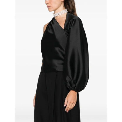 One Shoulder Asymmetric Sleeve Top