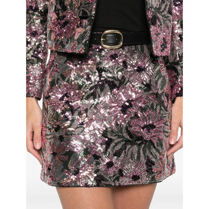 Pink Floral Pattern Skirt
