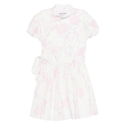 Floral Print Dress With Off-Centre Button Fastening