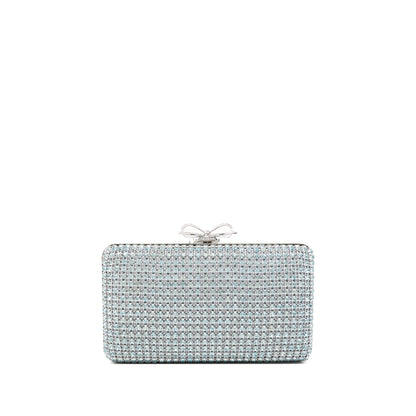 Tote Bag With Blue Crystal Chain