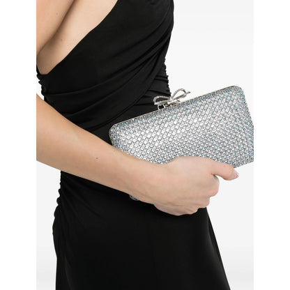 Tote Bag With Blue Crystal Chain