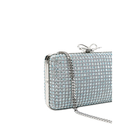 Tote Bag With Blue Crystal Chain