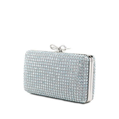Tote Bag With Blue Crystal Chain