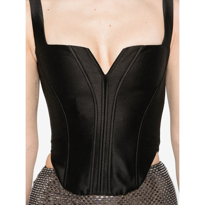 Top Sleeveless V-Neck Black