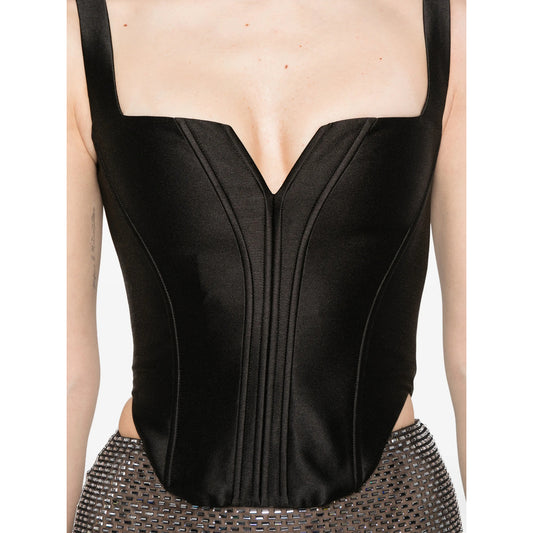 Top Sleeveless V-Neck Black