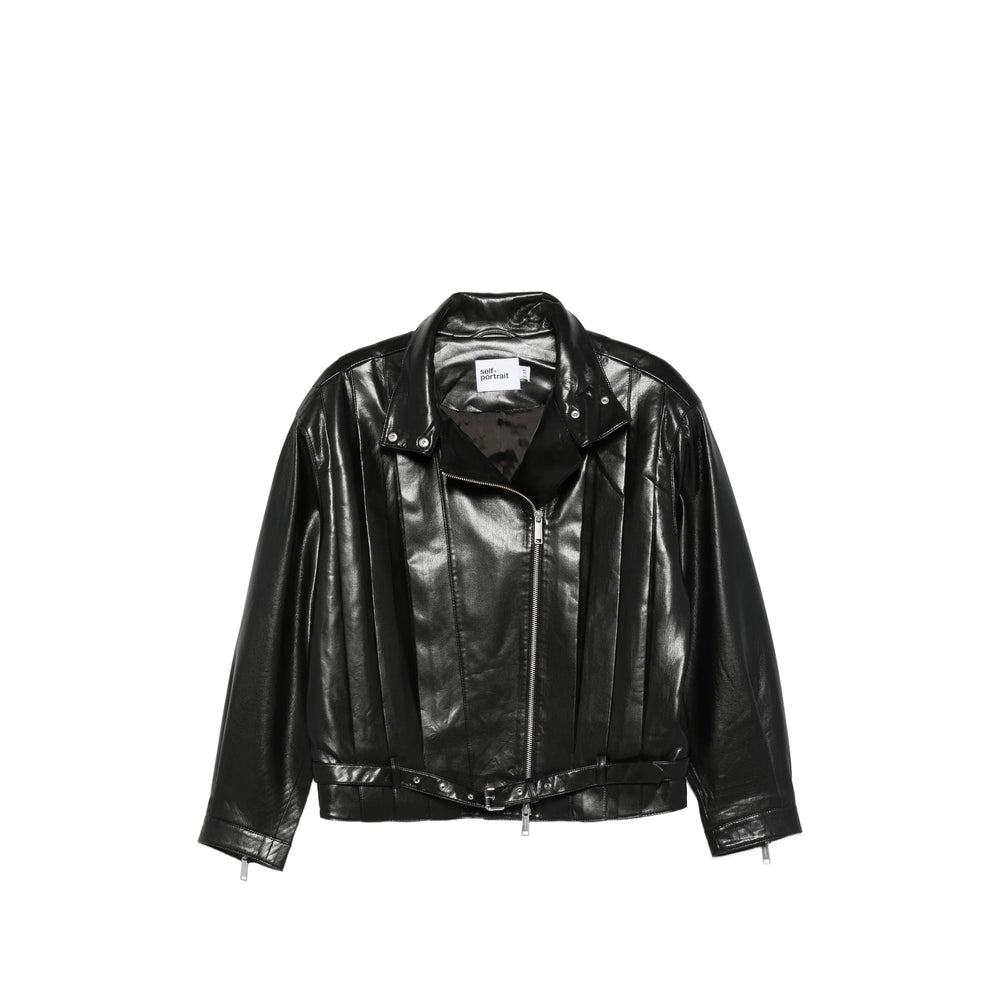 Faux Leather Jacket Black