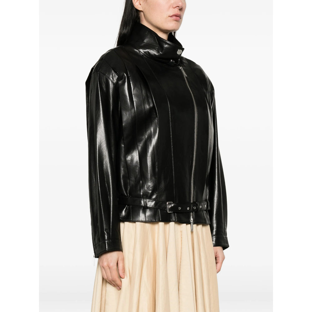 Faux Leather Jacket Black