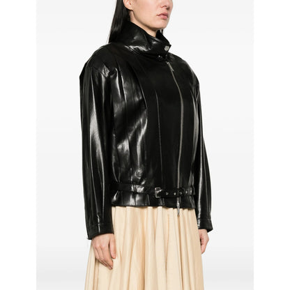 Faux Leather Jacket Black