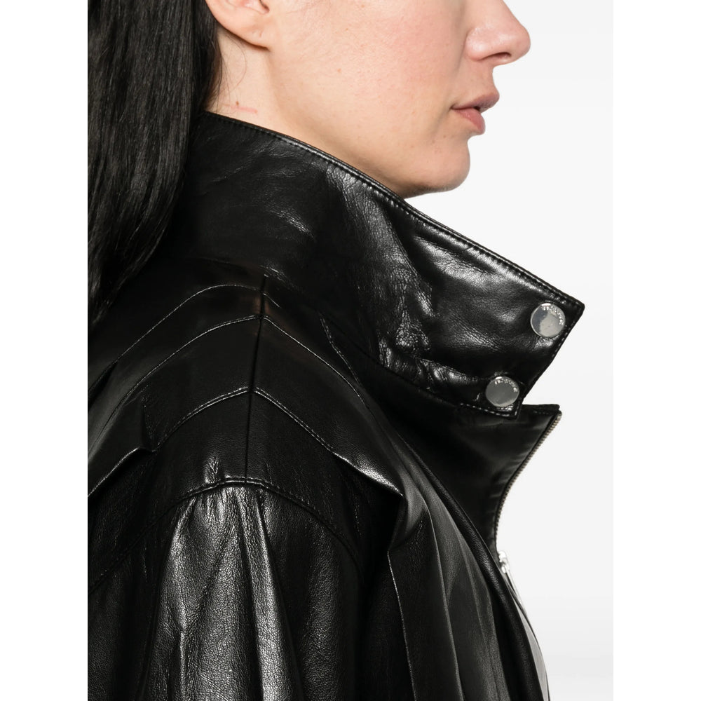 Faux Leather Jacket Black